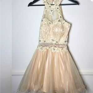 Ivory Lace & Tulle Party Dress